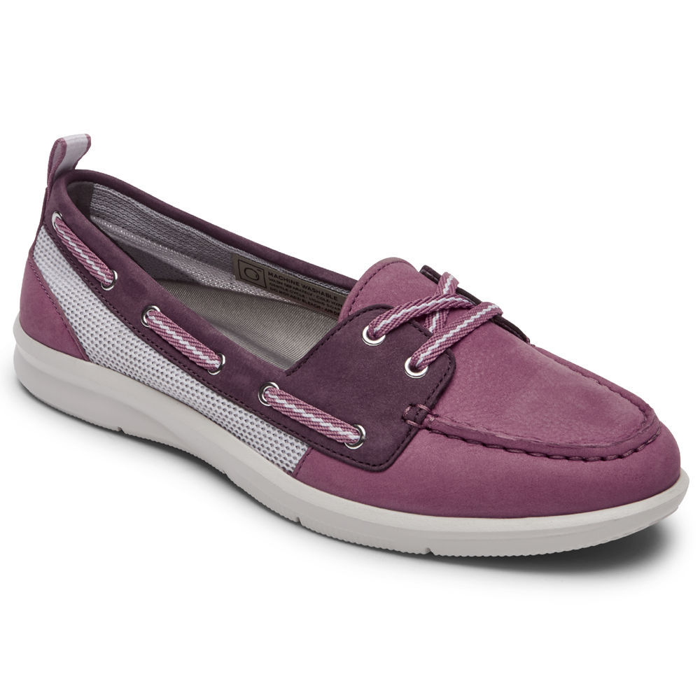 Rockport Womens Ayva Washable - Boat Shoes Pink - RJF136082